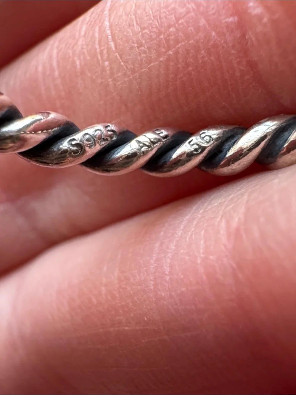 Sterling Silver Pandora Twist Ring